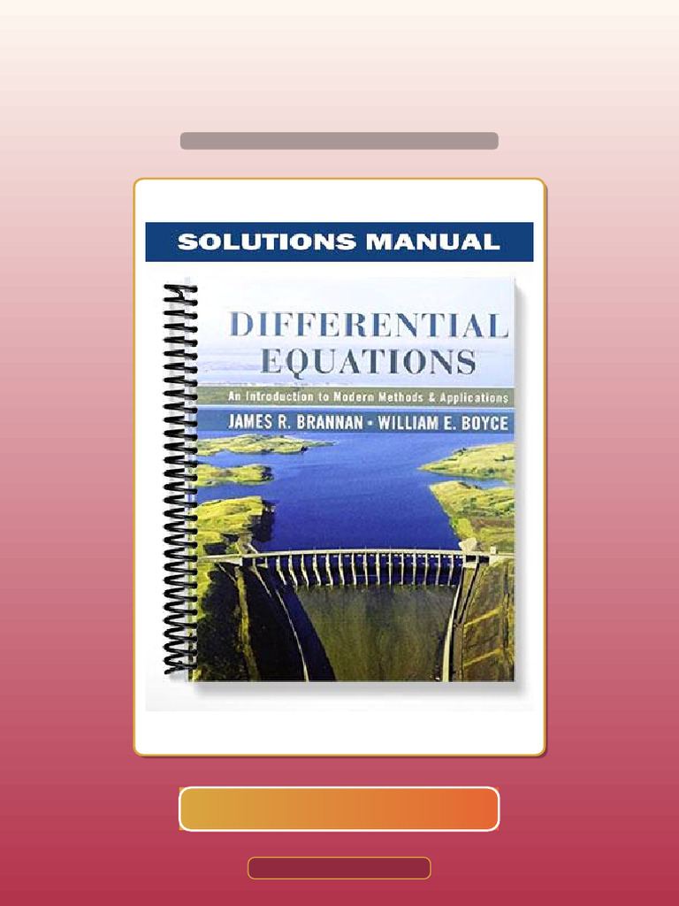 Test Bank For Differential Equations An Introduction To Modern Methods ...