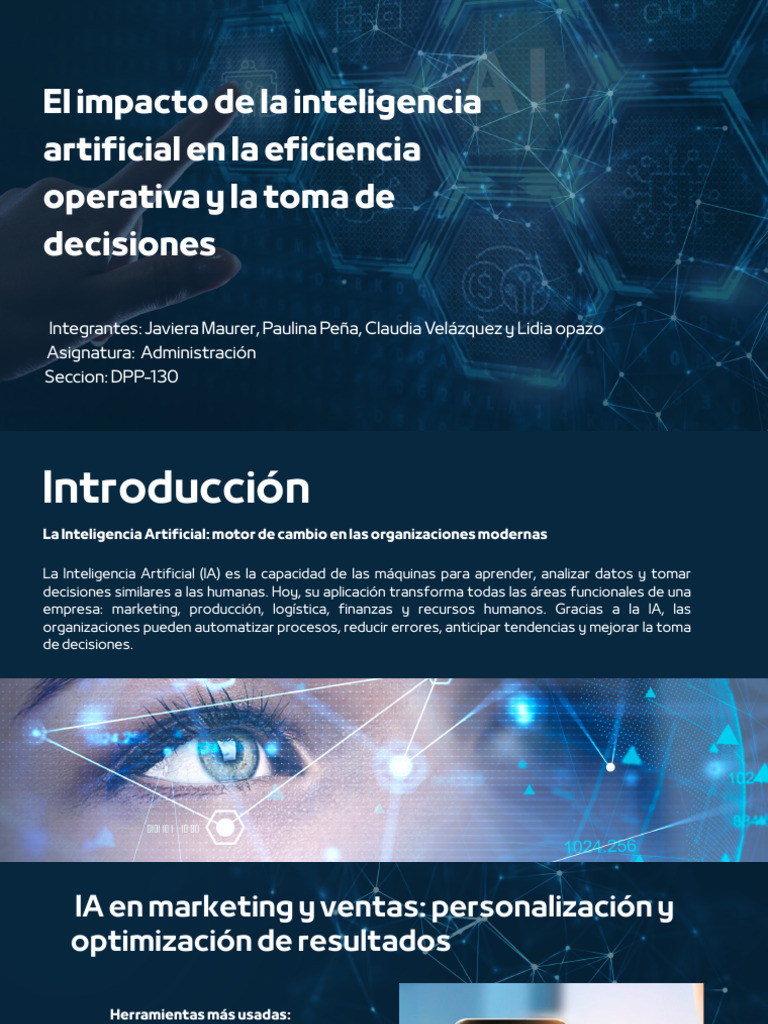 Impacto de la IA en la Eficiencia Empresarial | PDF | Inteligencia ...
