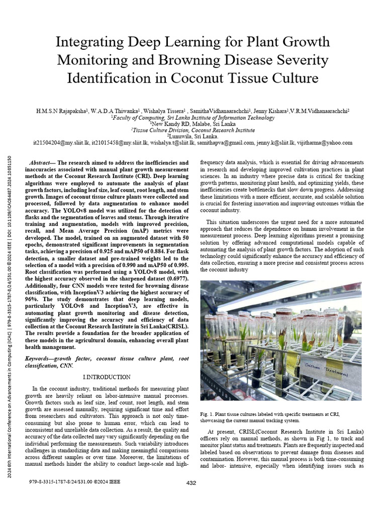 Deep Learning for Coconut Growth Monitoring | PDF | Image Segmentation ...