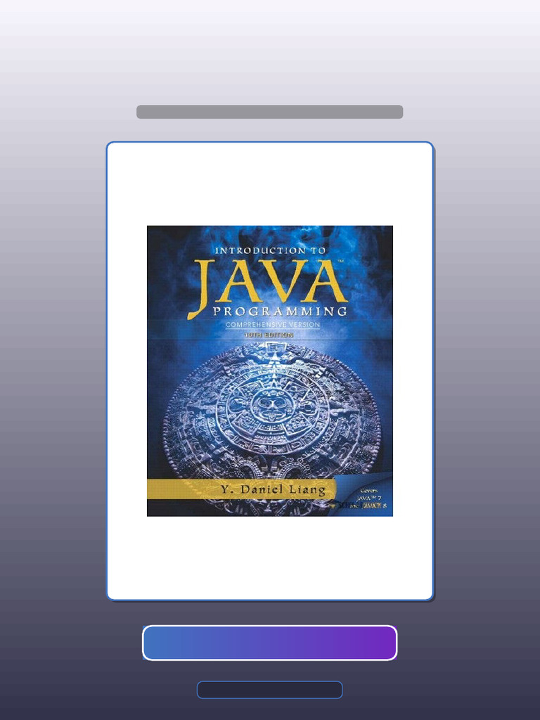 Test Bank for Intro to Java Programming Comp Version 10E 10th Edition ...