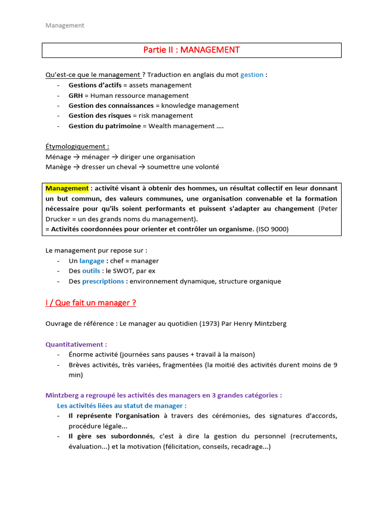 Introduction au Management et Leadership | PDF | Motivation | Motivant