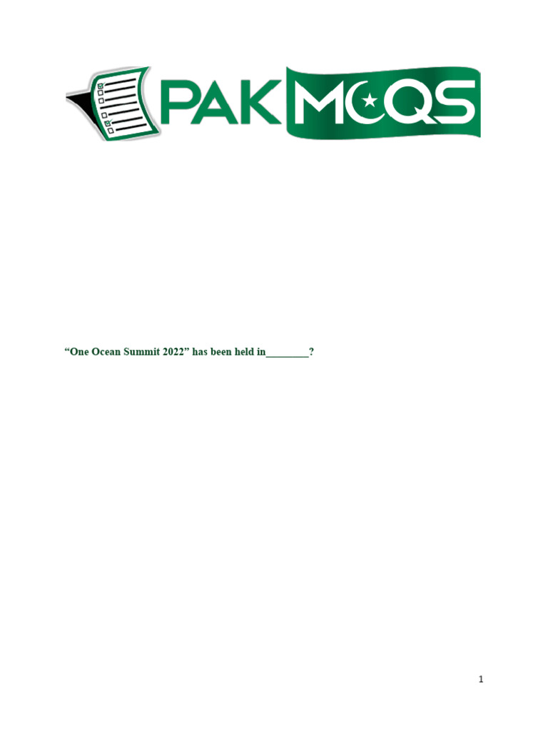 internation current Affairs(1) | PDF | Organisation Of Islamic Cooperation