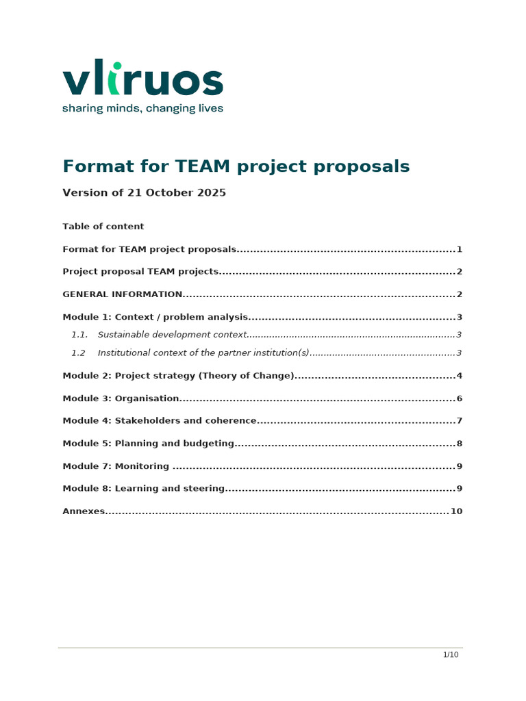 Format TEAM 2026 Proposal 2 | PDF