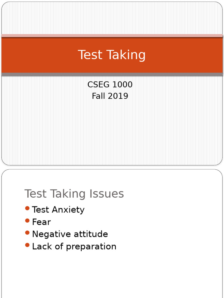 Effective Test Taking and Ethics Guide | PDF | Academic Dishonesty ...