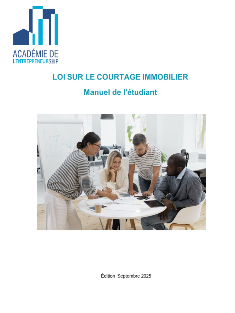 Loi sur le courtage immobilier : Guide complet | PDF | Courtier | Assurance
