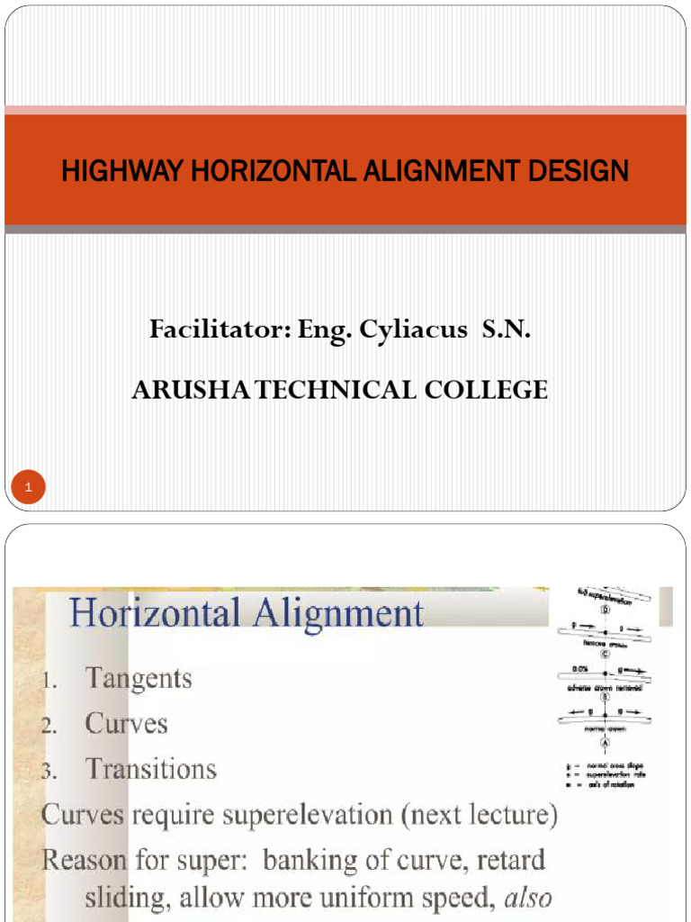 Highway Horizontal Alignment Design Guide | PDF