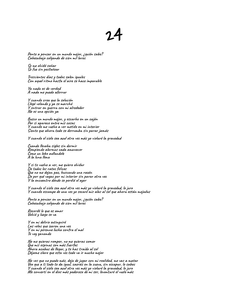 24 Letra | PDF