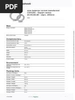 CSH200 Core Balance Current Transformer | PDF