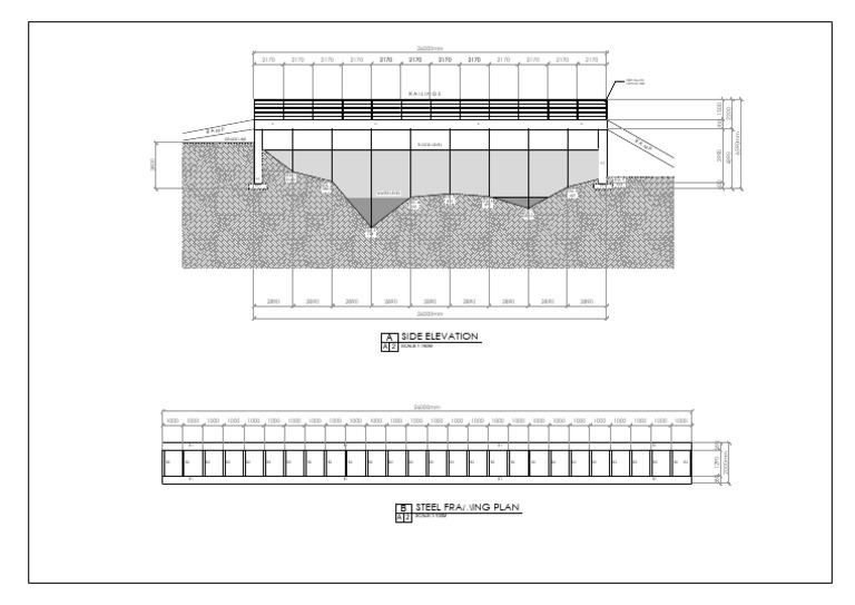 Steel Framing Plan and Elevation Details | PDF