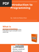 Three Basic Programming Constructs | PDF