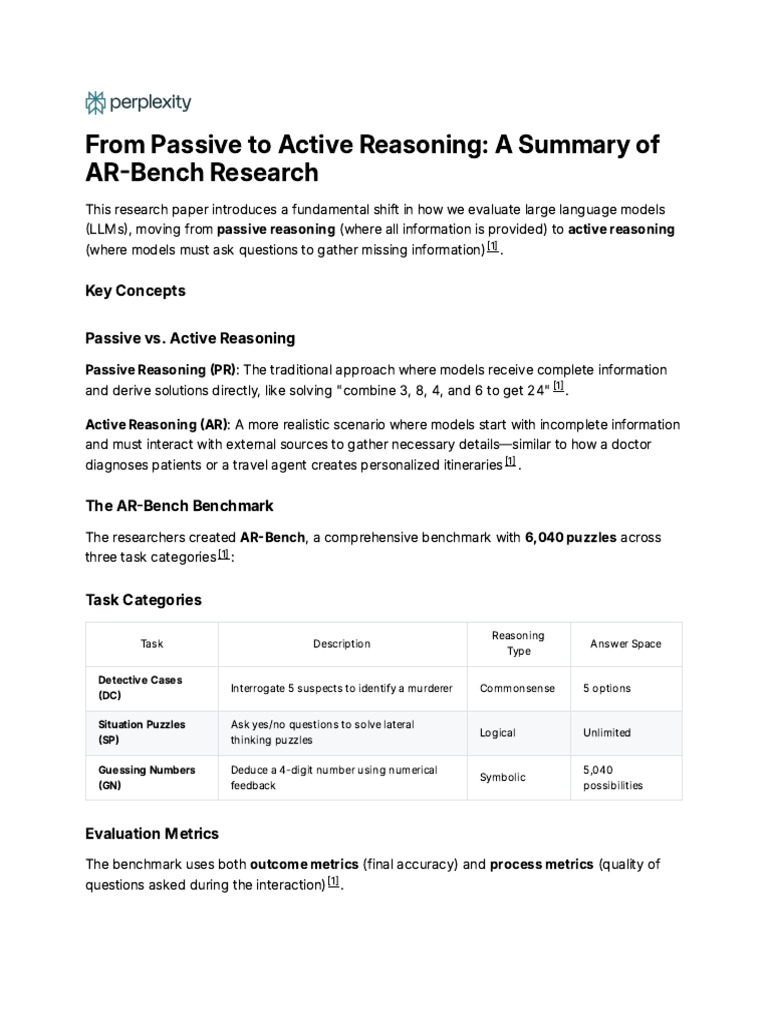 Active Reasoning in Language Models | PDF | Reason | Learning