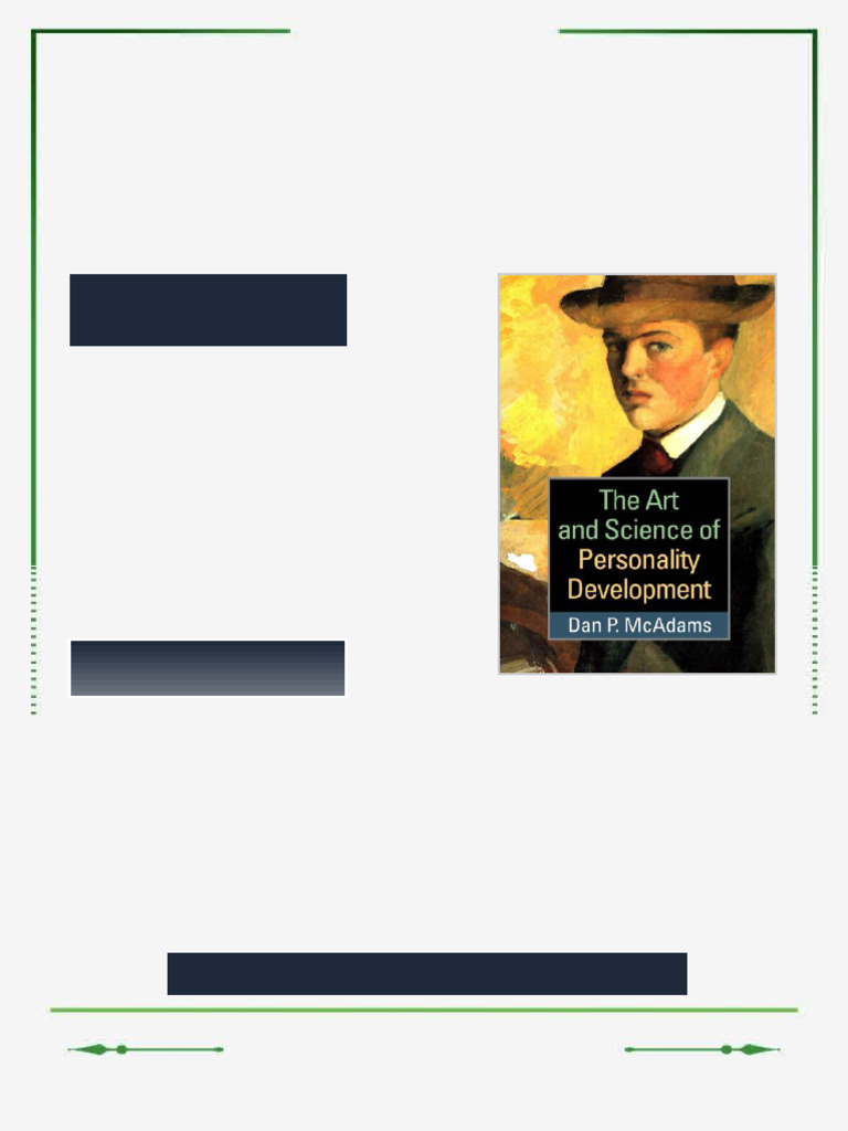 The Art and Science of Personality Development Dan P. Mcadams eBook ...