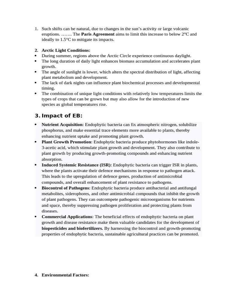 Arctic Plant Growth and Bacterial Impact | PDF | Bacteria | Biology