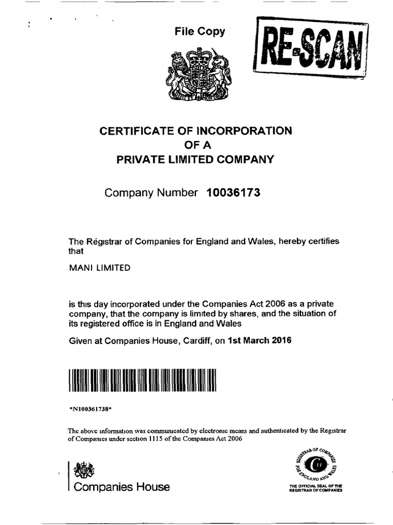 Companies House Document (1) | PDF