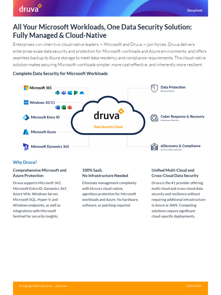 Microsoft Workloads Data Security Solution | PDF | Microsoft Azure ...