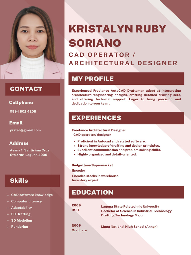 Freelance CAD Operator & Designer Profile | PDF