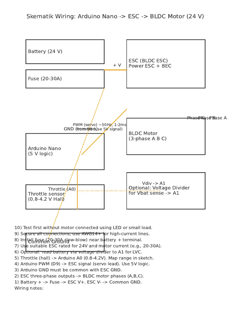 Ebike Arduino Esc Schematic | PDF