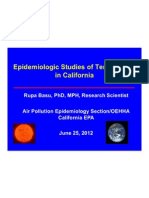 Epidemiologic Studies of Temperature in California