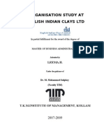Download ORGANISATION STUDY AT ENGLISH INDIAN CLAYS LTD by AruS SN98077875 doc pdf