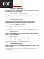 Cast Application Procedure Checklist | PDF