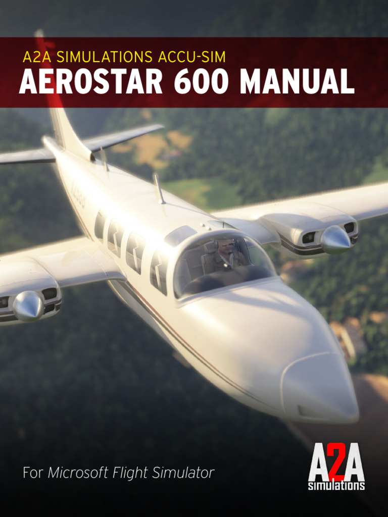 Aerostar 600 Manual for MSFS | PDF | Valve | Aircraft Flight Control System