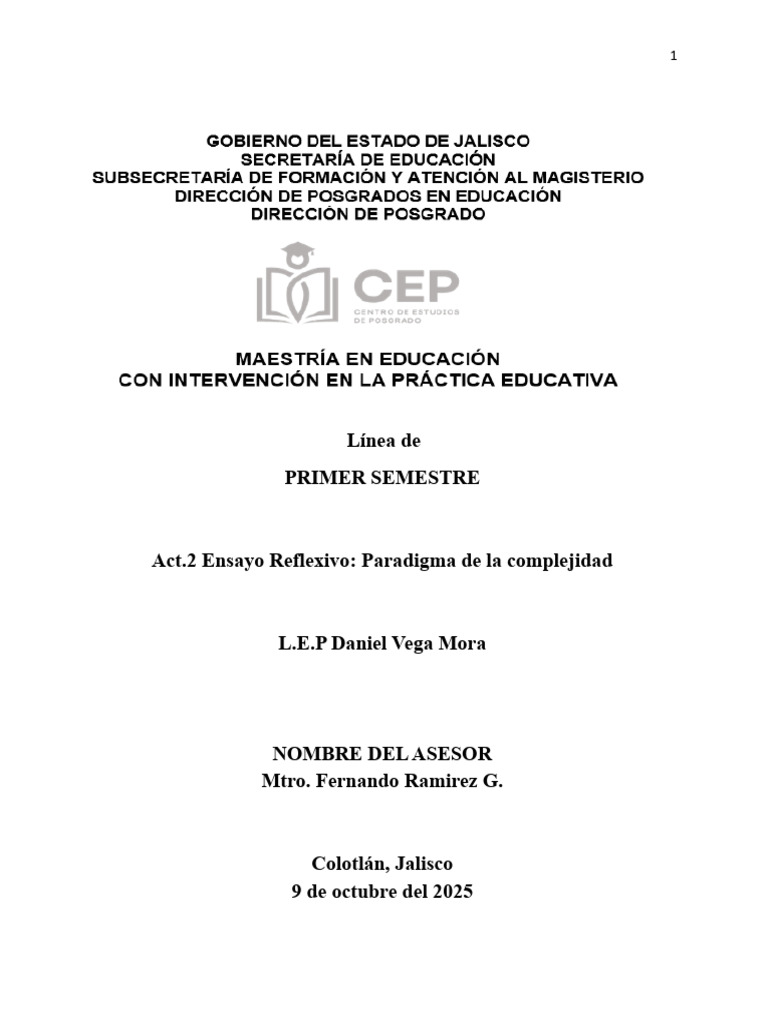 Paradigma de la Complejidad en Investigación | PDF | Paradigma | Verdad