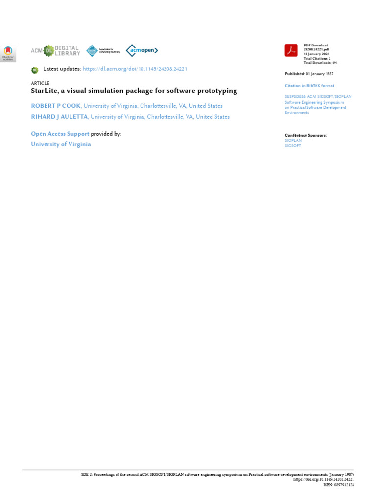 StarLite: Visual Simulation for Prototyping | PDF | Virtual Machine ...