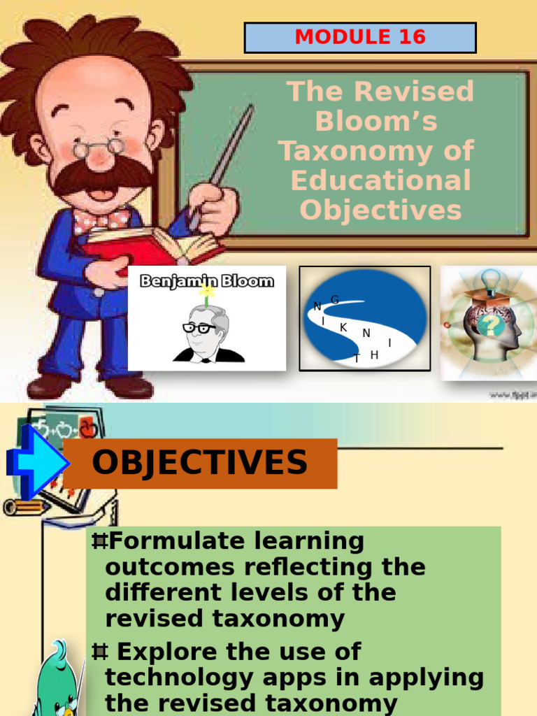 module16bloomstaxonomy-230422110503-69178dc0 | PDF | Metacognition ...