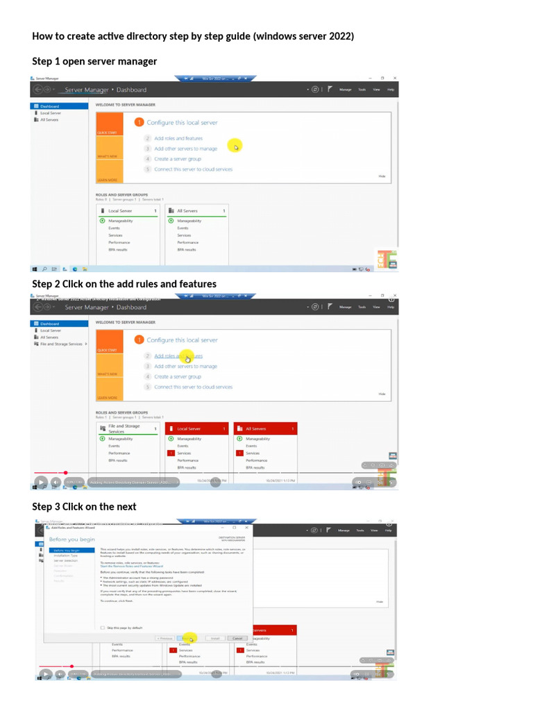 Windows Server 2022 Active Directory Installation and ...