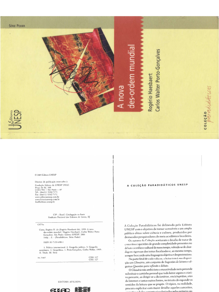 [Aula 5 - 27-11] PORTO-GONÇALVES, C. W.; HAESBAERT, R. A des-ordem ...