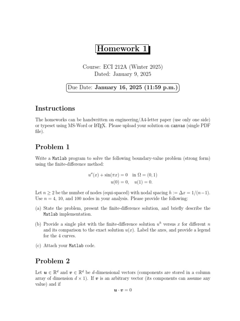 Homework 1 | PDF