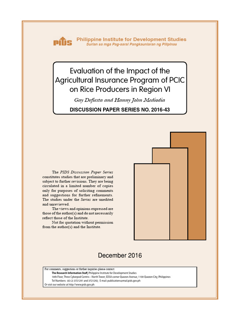 Rice Insurance | PDF | Crop Insurance | Agriculture