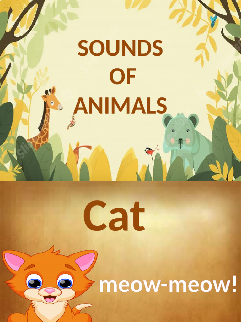 Animal Sounds for Kids | PDF