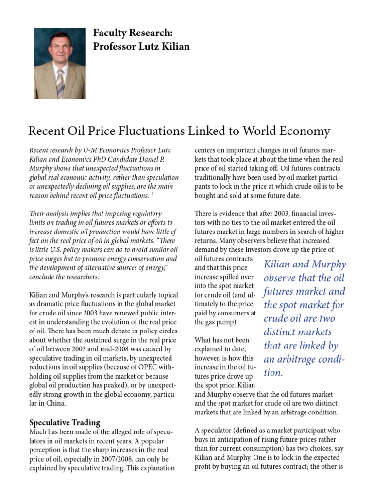 Oil Price Fluctuations and Economic Impact | PDF | Price Of Oil ...