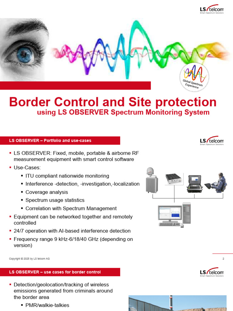 Border Control with LS OBSERVER System | PDF | Radio Spectrum | Antenna ...