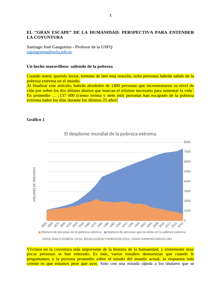 Reducción de la Pobreza Extrema Global | PDF | Pobreza | Pobreza e ...