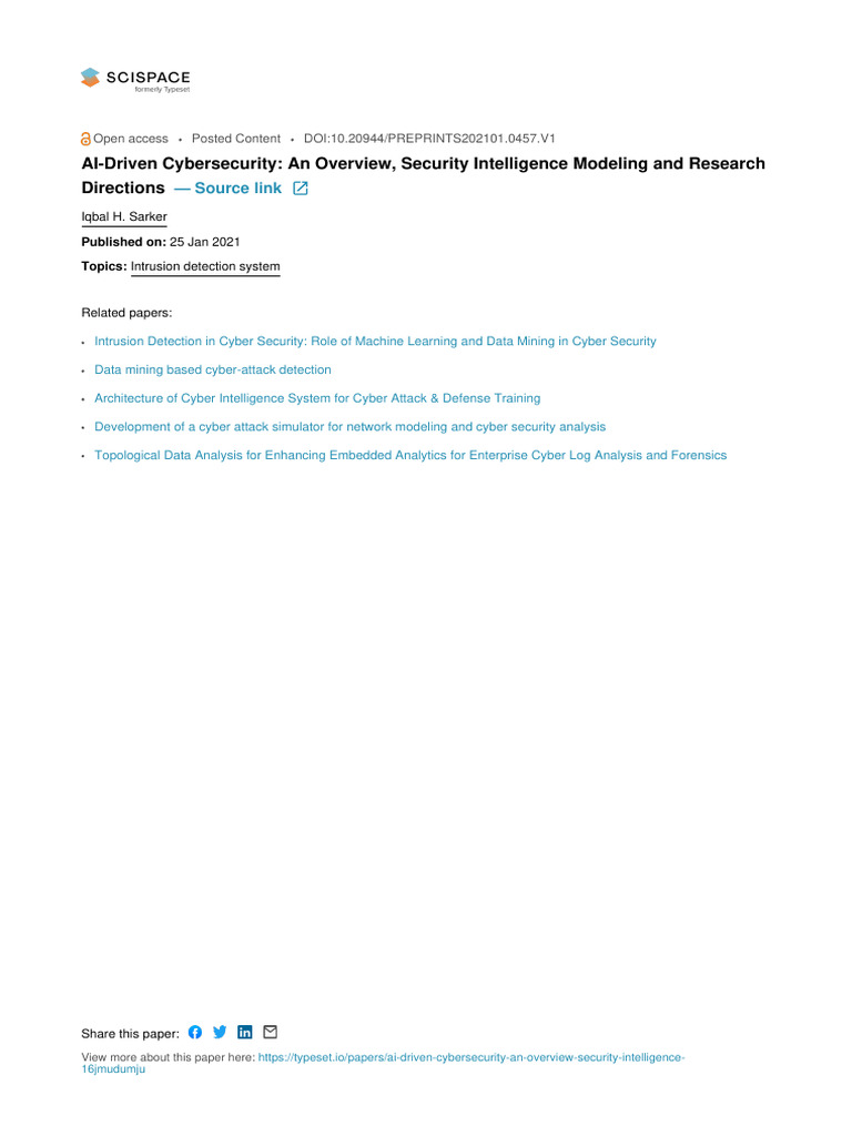 AI-Driven Cybersecurity Overview | PDF | Security | Computer Security