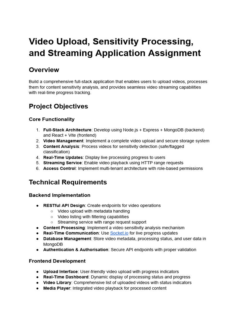 Full Stack Assignment (3) | PDF | Video | Computer Programming