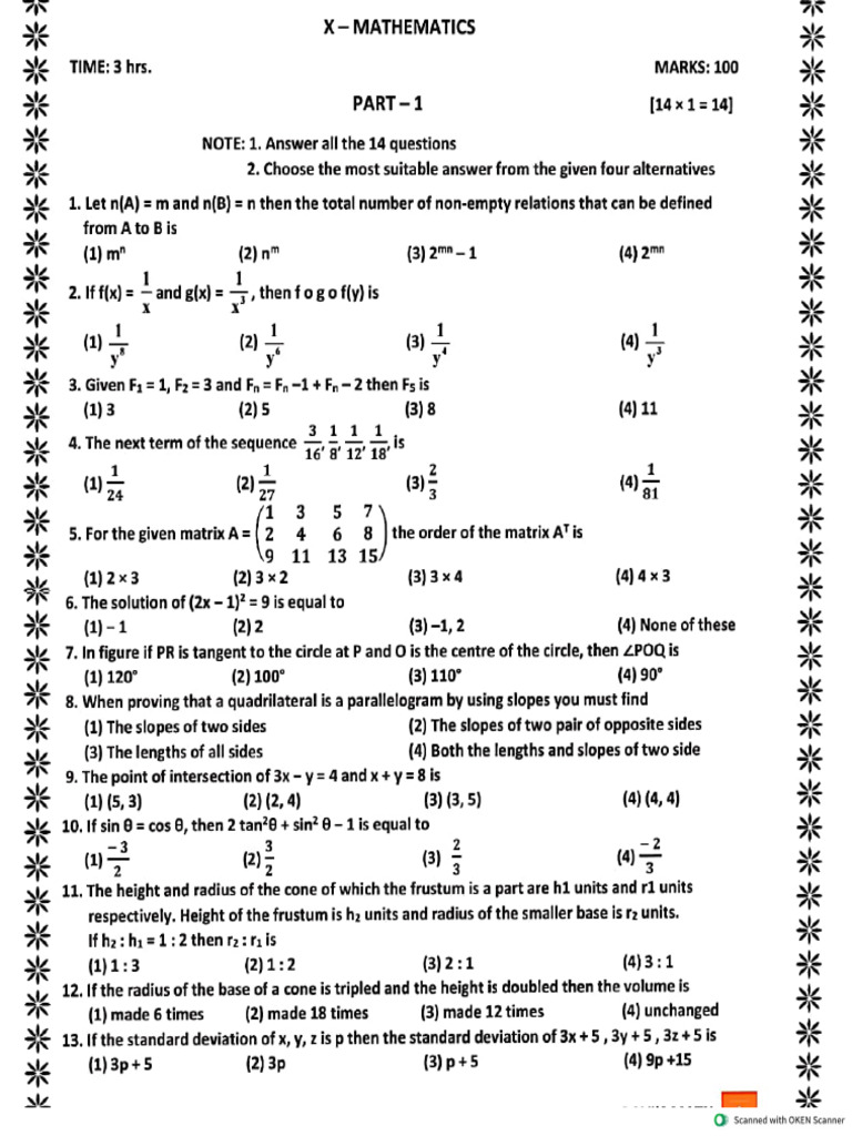 10 Maths | PDF