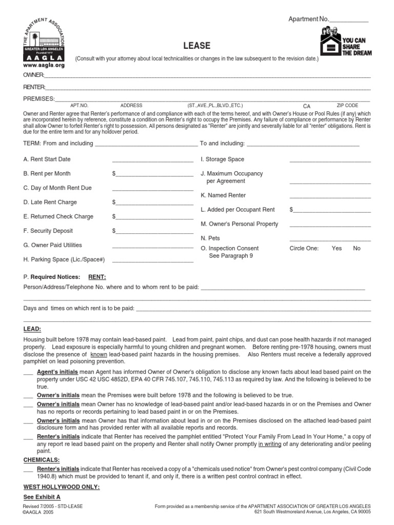 Rental Agreement -B | PDF | Lease | Renting