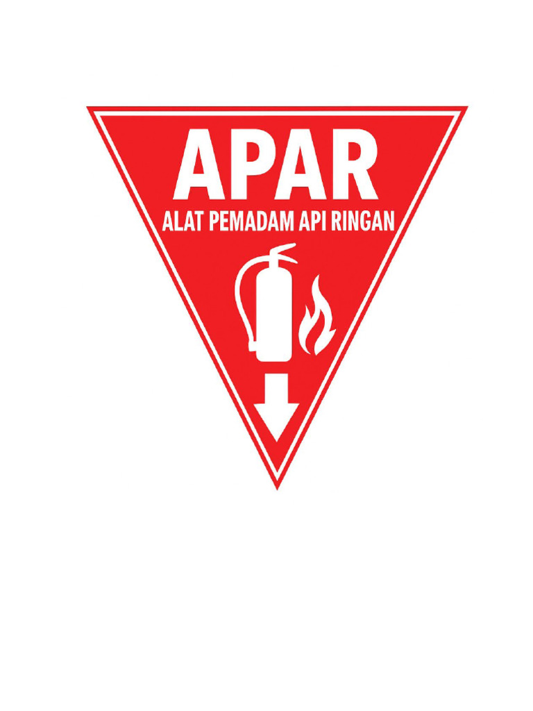 Stiker Rambu APAR | PDF