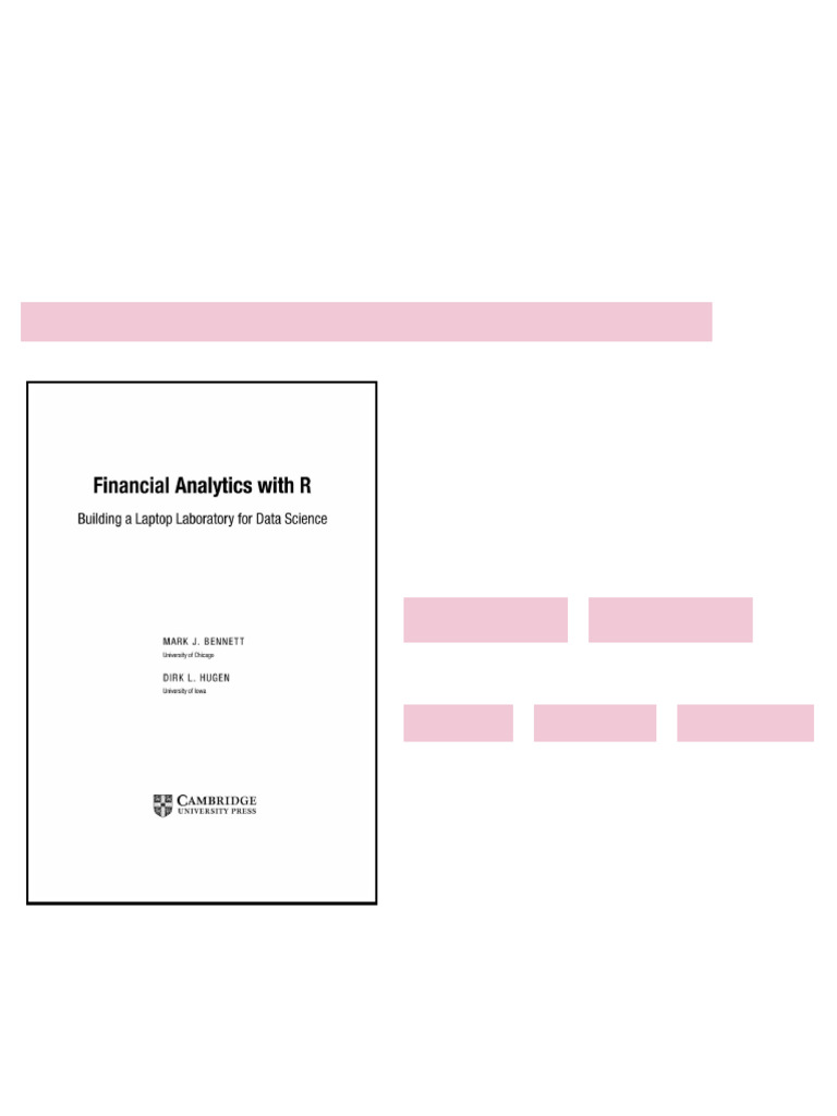 Financial Analytics with R. Building a Laptop Laboratory for Data ...