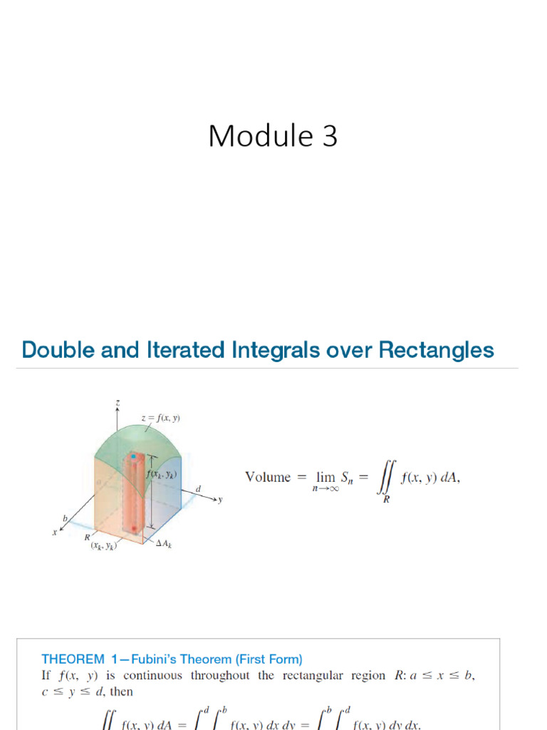 Double Integral Applications Guide | PDF