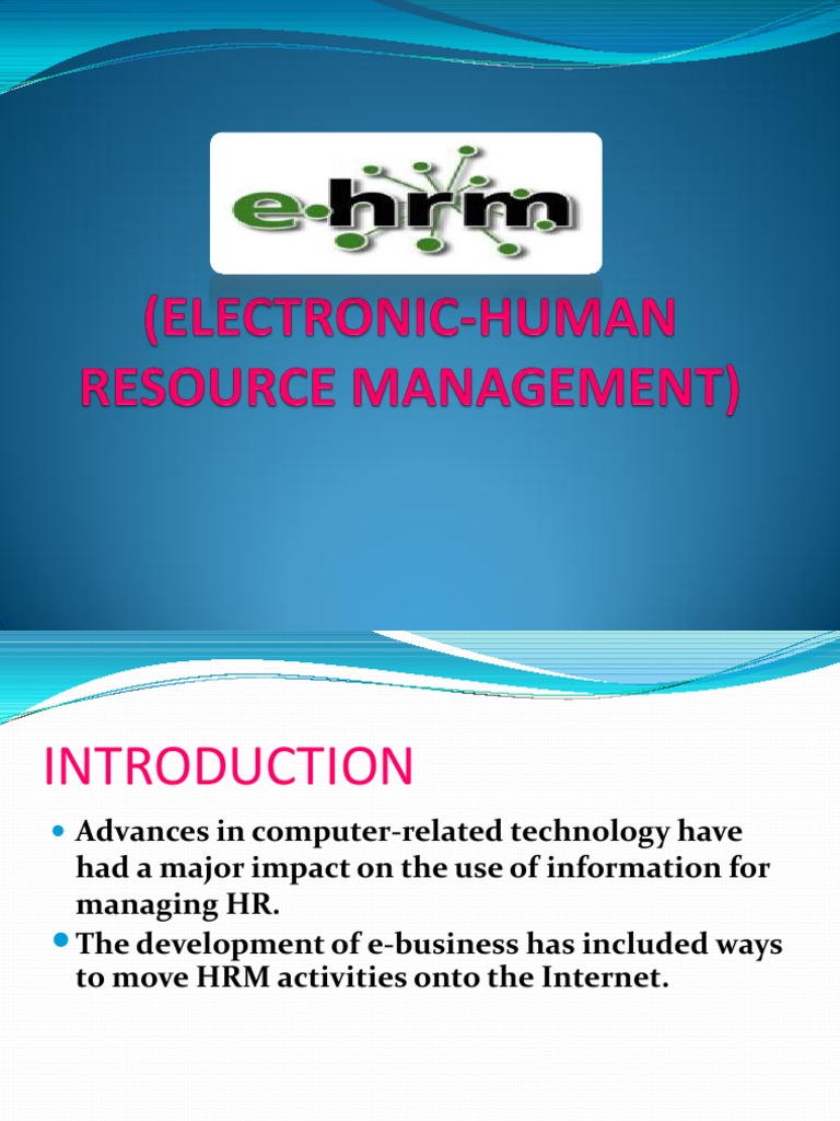 E HRM | PDF | Human Resource Management | Recruitment