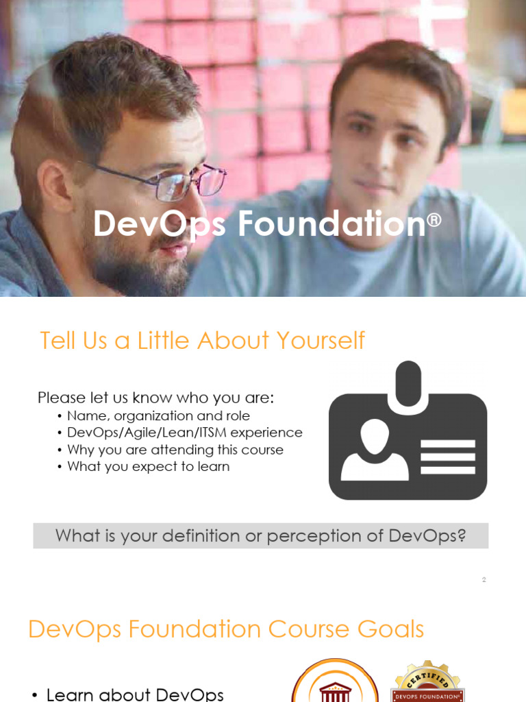DevOps Foundation Course Overview | PDF | Business | Software Engineering