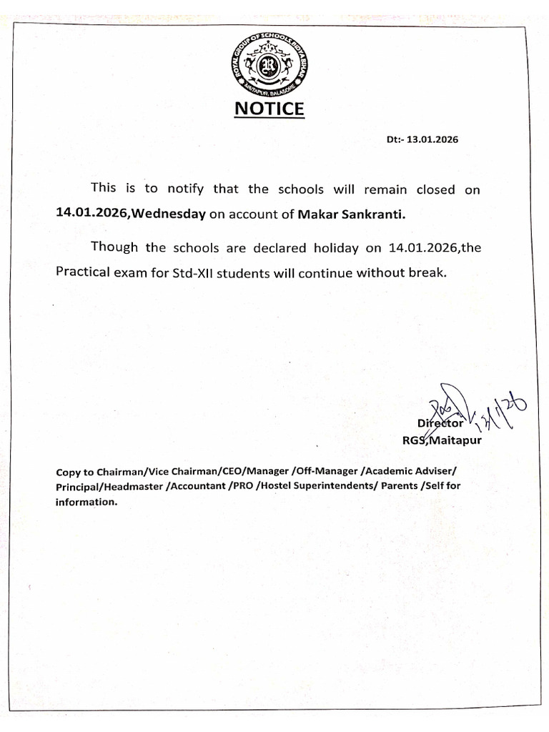 Notice (13 01 2026) | PDF