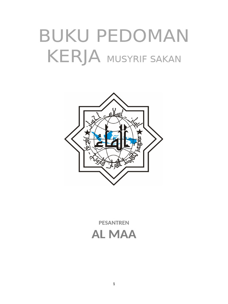 Panduan Kerja Musyrif Pesantren Al Maa | PDF
