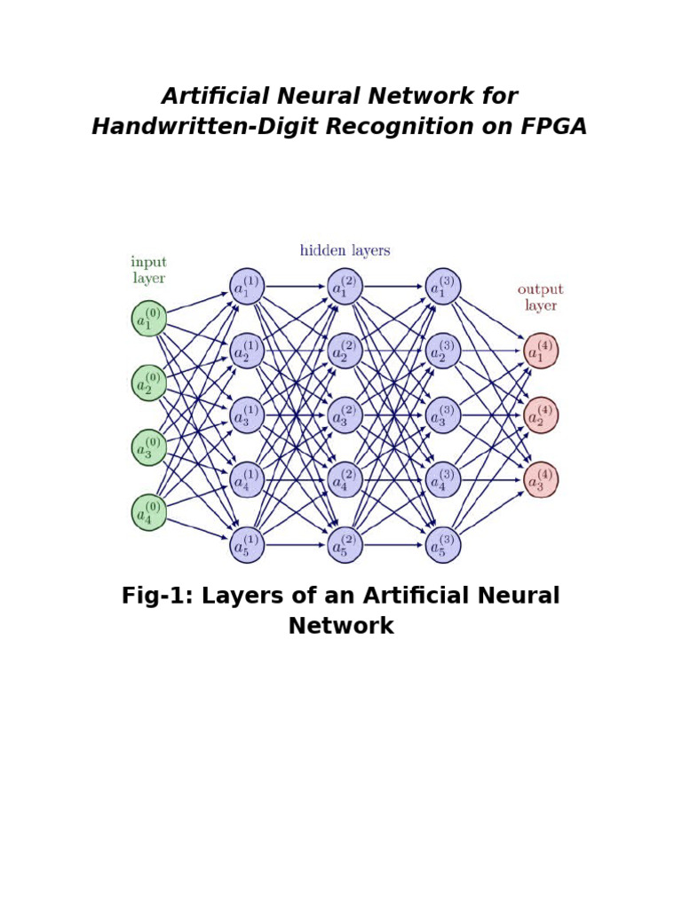 FPGA-Based Handwritten Digit Recognition | PDF