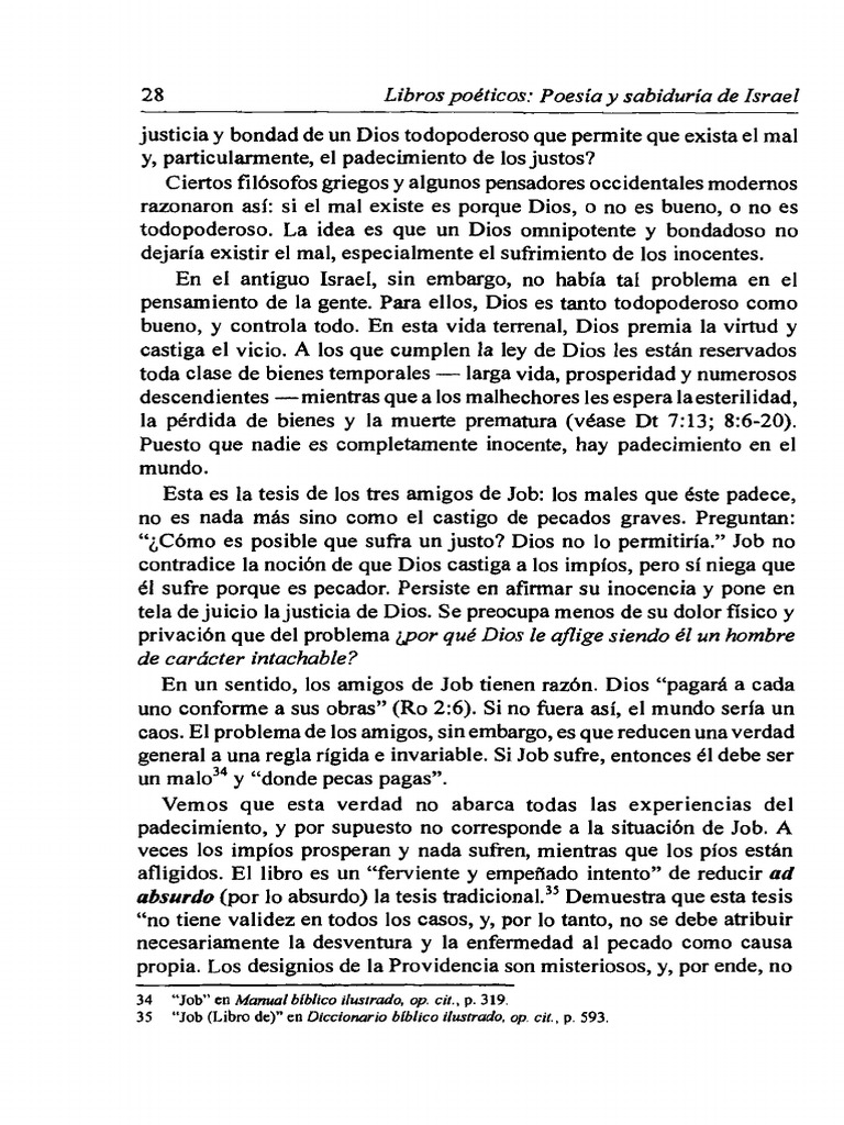 El libro de Job: Sufrimiento y justicia divina | PDF | Libro de trabajo ...