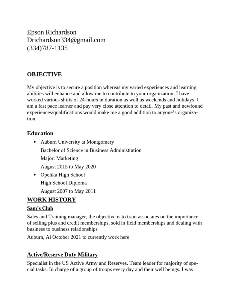 Marketing Graduate with Diverse Experience | PDF